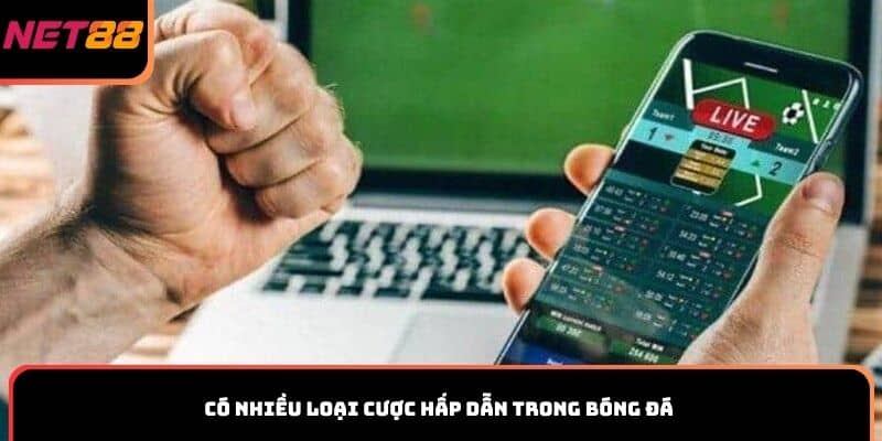 Có nhiều loại cược hấp dẫn trong bóng đá