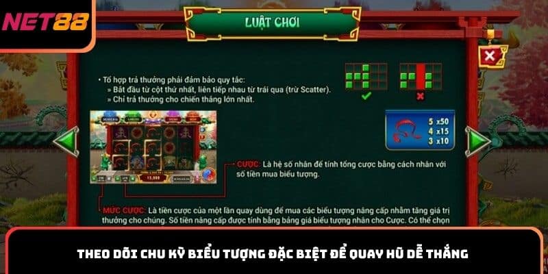 Theo dõi chu kỳ biểu tượng đặc biệt để quay hũ dễ thắng